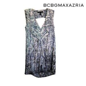 bcbgmaxazria Women's V-neck Ruffle‎ Front Sleeveless Top